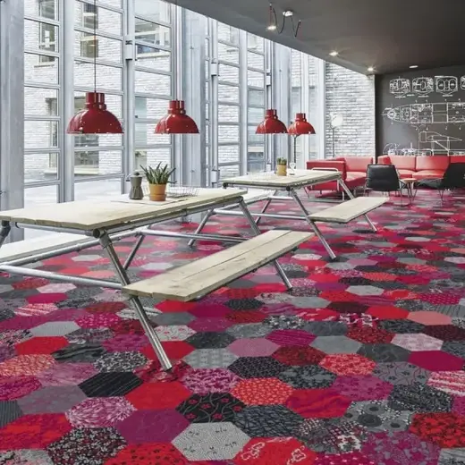 Forbo Flotex Vision флокированное ковровое покрытие Floral 001588 Tulip Field