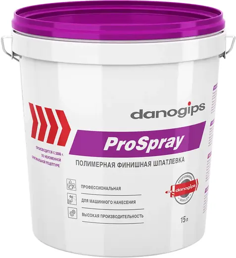 Danogips Prospray полимерная финишная шпатлевка (15 л)