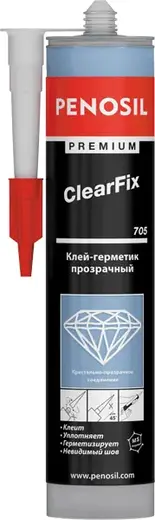 Penosil Premium ClearFix 705 клей-герметик прозрачный (290 мл) бесцветный