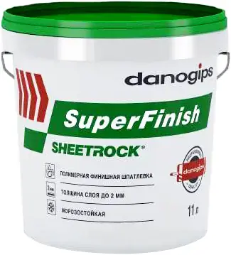 Danogips Superfinish полимерная финишная шпатлевка (11 л)