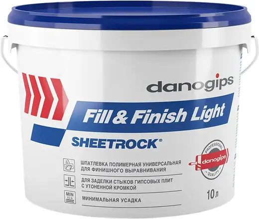 Danogips Fill & Finish Light шпатлевка полимерная универсальная (10 л)