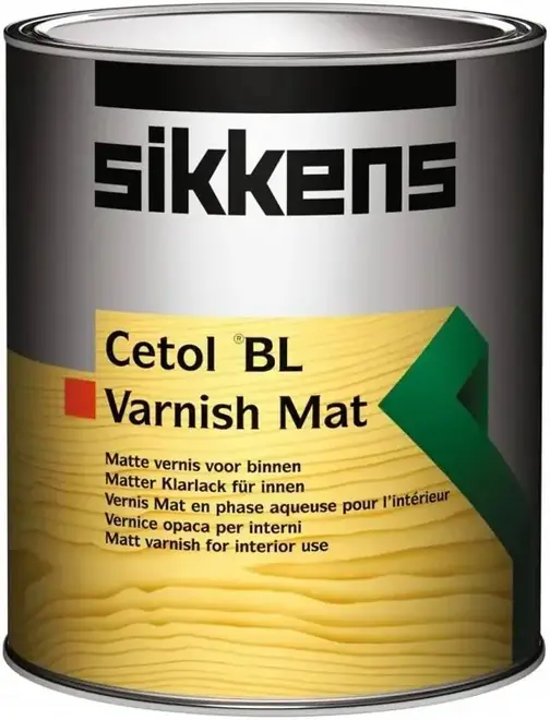 Sikkens Wood Coatings Cetol BL Varnish Mat износостойкий полиуретановый лак для защиты древесины (1 л) матовый