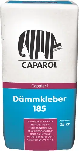 Caparol Capatect Dammkleber 185 минеральный заводской сухой раствор (25 кг) зимний