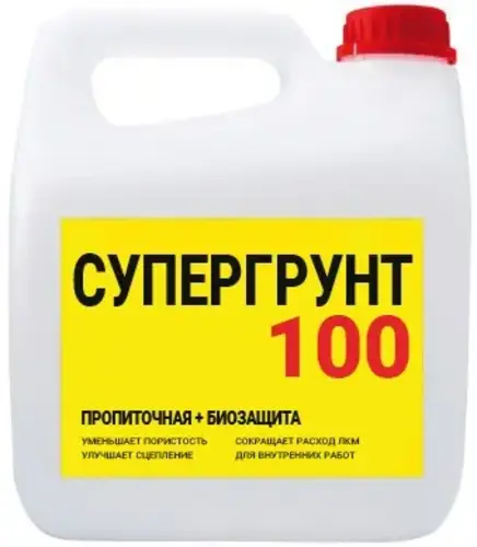 Super Decor ВД-АК-002 Супергрунт 100 грунт акриловый универсальный глубокого проникновения (10 кг) бесцветный