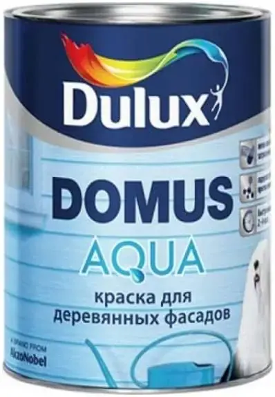 Dulux Luxium Domus Aqua краска для деревянных фасадов (900 мл) бесцветная