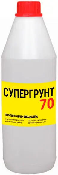 Super Decor ВД-АК-003 Супергрунт 70 грунт акриловый универсальный глубокого проникновения (1 кг) бесцветный