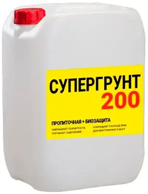 Super Decor ВД-АК-001 Супергрунт 200 грунт акриловый универсальный глубокого проникновения (30 кг) бесцветный