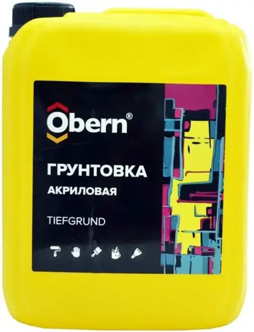 Obern Tiefgrund грунтовка акриловая (5 л) белая