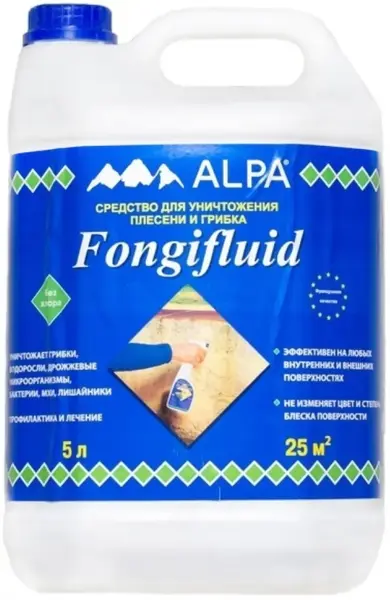 Alpa Fongifluid средство для уничтожения плесени и грибка (5 л) бесцветное