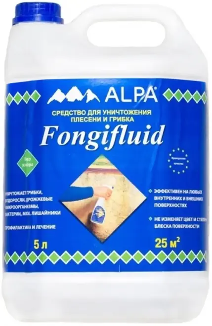Alpa Fongifluid средство для уничтожения плесени и грибка (5 л) бесцветное