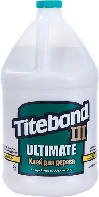 Titebond Franklin International III Ultimate Wood Glue клей для дерева влагостойкий (3.785 л)