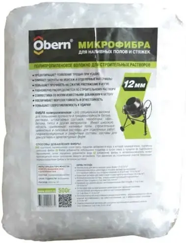 Obern микрофибра для наливных полов и стяжек (500 г)