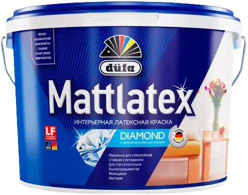 Dufa Mattlatex Diamond интерьерная латексная краска с керамическими частицами (9 л) белая