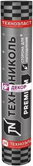 Технониколь Premium Техноэласт Декор материал гидроизоляционный кровельный (1*10 м) синий микс