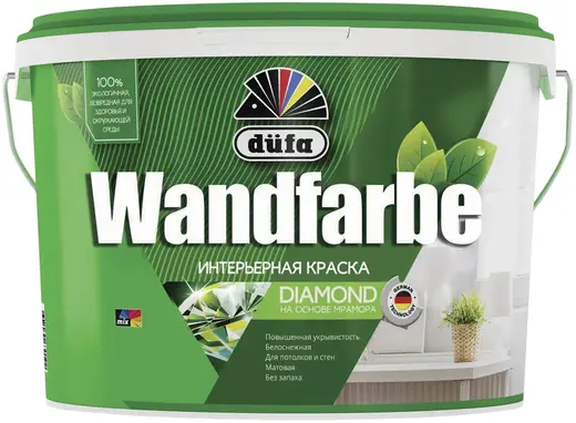 Dufa Wandfarbe краска водно-дисперсионная для стен и потолков (2.5 л) белая