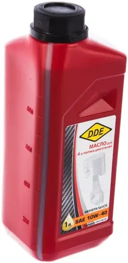 DDE SAE10W-40 масло минеральное для четырехтактных двигателей (1 л)