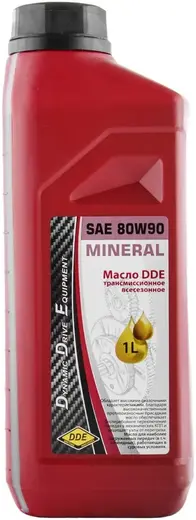 DDE SAE 80W-90 масло минеральное трансмиссионное всесезонное (1 л)