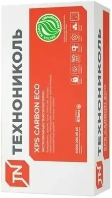Технониколь XPS Carbon Eco экструзионный пенополистирол (0.58*1.18 м/100 мм 26-32 кг/м3)