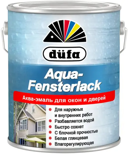 Dufa Aqua-Fensterlack аква-эмаль для окон (750 мл) белая