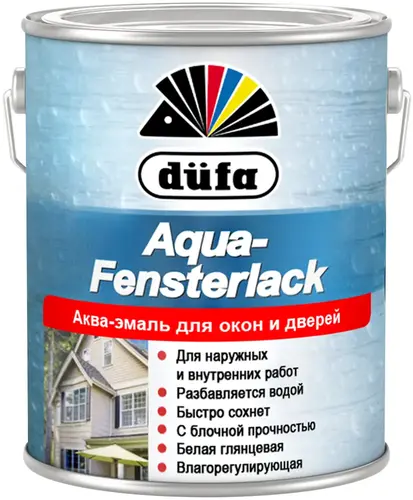 Dufa Aqua-Fensterlack аква-эмаль для окон (750 мл) белая