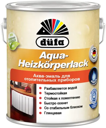 Dufa Aqua-Heizkorperlack аква-эмаль для отопительных приборов (750 мл) белая