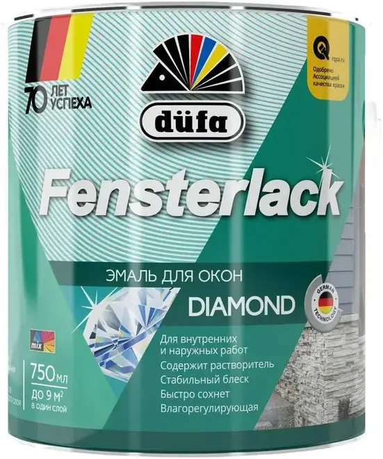 Dufa Fensterlack эмаль для окон (750 мл) белая