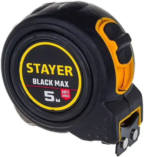 Stayer Black Max рулетка с фиксаторами (5 м*25 мм)