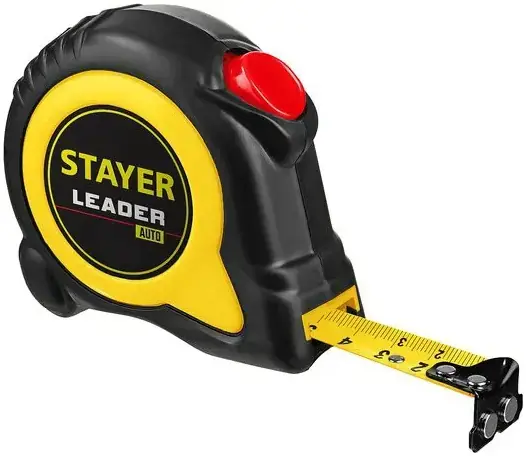 Stayer Professional Leader рулетка с автостопом (8 м*25 мм)