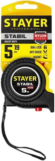 Stayer Professional Stabil рулетка профессиональная ударостойкая (5 м*19 мм)