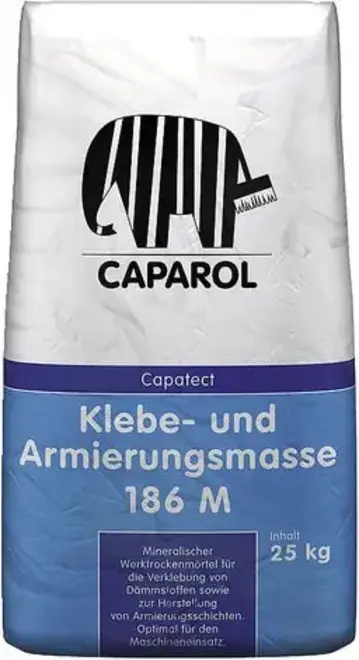 Caparol Capatect Klebe- und Armierungsmasse 186 минеральный заводской сухой раствор (25 кг)