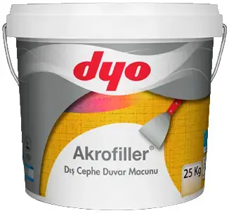 DYO Acrofiller шпатлевка фасадная на основе акриловой эмульсии (25 кг)