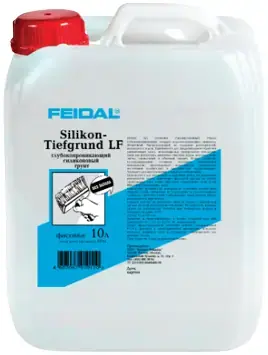 Feidal Silikon Tiefgrund LF силиконовый гидроизолирующий водоотталкивающий грунт (10 л)