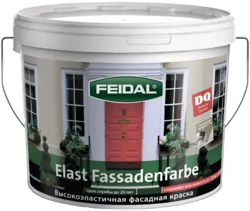 Feidal Elast Fassadenfarbe высокоэластичная фасадная краска (10 л) белая