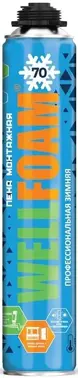 Wellchem Wellfoam 70 Pro пена монтажная профессиональная зимняя (1 л)