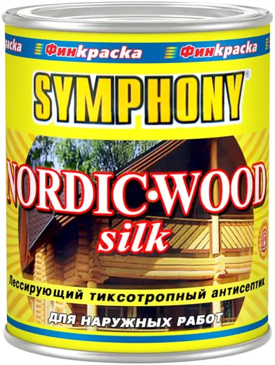 Финкраска Симфония Nordic-Wood Silk лессирующий тиксотропный антисептик (1 л)