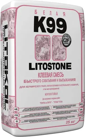Литокол Litostone К99 клеевая смесь быстрого схватывания и высыхания (25 кг)