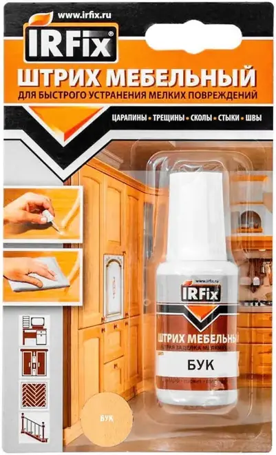 Irfix штрих мебельный (20 мл) бук