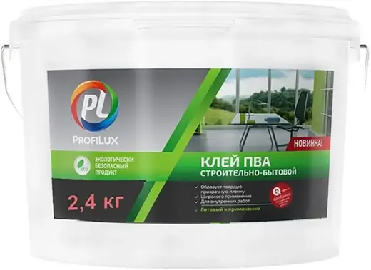 Профилюкс ПВА Строительно-бытовой клей (2.4 кг)