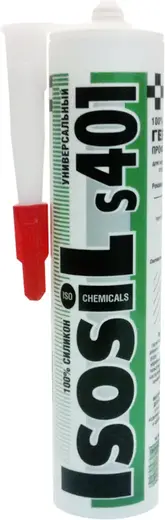 Iso Chemicals Isosil S401 Универсальный силиконовый герметик (310 мл) белый