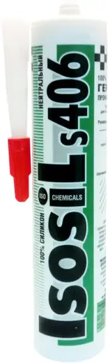 Iso Chemicals Isosil S406 Нейтральный силиконовый герметик (310 мл) белый