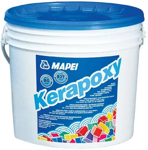 Mapei Kerapoxy клей-затирка швов эпоксидный (10 кг) №113 темно-серая
