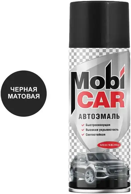 Mobicar автоэмаль (520 мл) черная №000