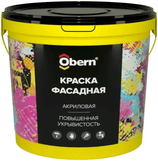 Obern краска фасадная акриловая (40 кг) белая