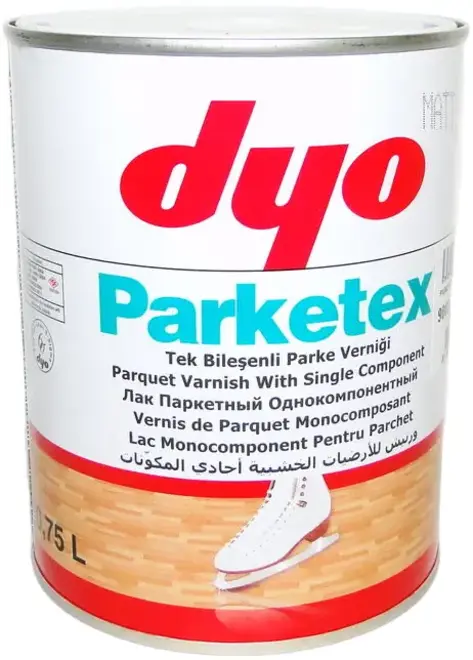 DYO Parketex лак паркетный однокомпонентный (750 мл) полуматовый