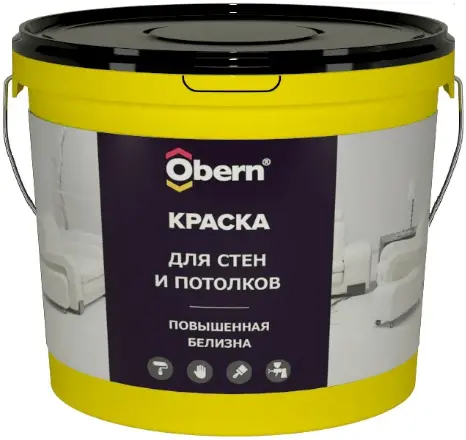 Obern краска для стен и потолков (14 кг) белая