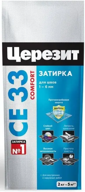 Церезит CE 33 Comfort затирка для узких швов (2 кг) жасмин №40