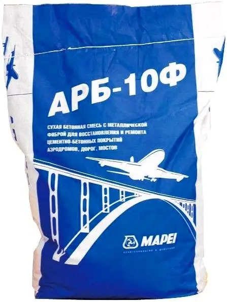 Mapei АРБ-10Ф безусадочная сухая бетонная смесь с металлической фиброй (25 кг)
