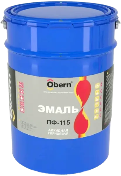 Obern ПФ-115 эмаль для наружних и внутренних работ (20 кг) зеленая