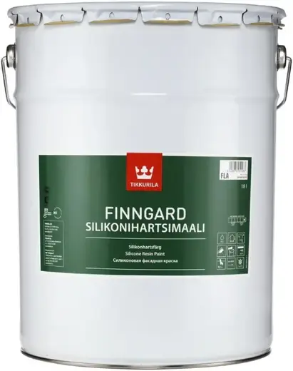 Тиккурила Finngard Silikonihartsimaali фасадная краска силиконовая (18 л) бесцветная
