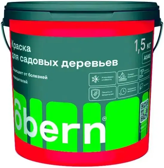 Obern краска для садовых деревьев (1.5 кг) белая